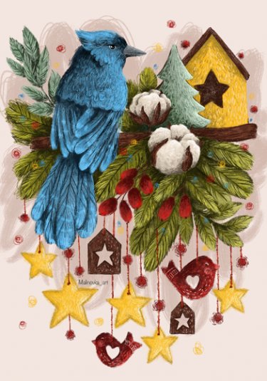 Открытка - Сойка №4111