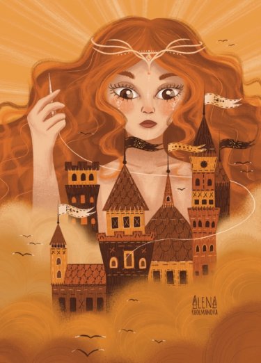 Открытка - Богиня солнца №4400