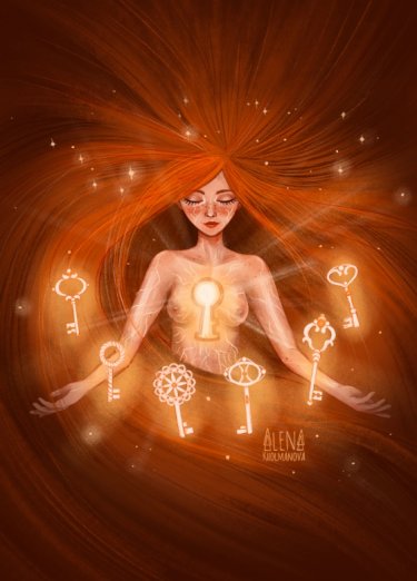 Открытка - Волшебница №4433