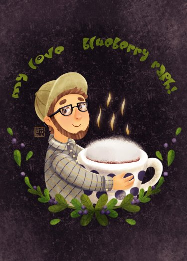 Открытка Cardsi - Blueberry raph №2782