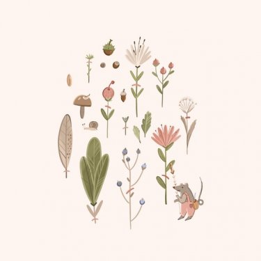 Открытка Cardsi - Botanical Mouse №2352