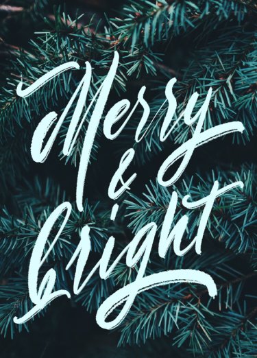 Открытка Cardsi - Merry and bright №2572