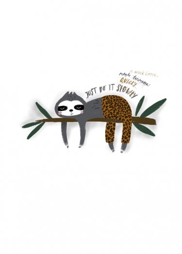 Открытка - Sloth №3626