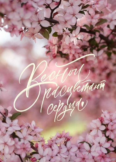 Открытка Cardsi - Весной расцветают сердца №2596