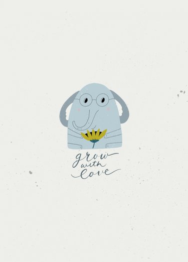 Открытка - Grow With love №3618