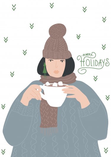 Открытка Cardsi - Happy Holidays №2975