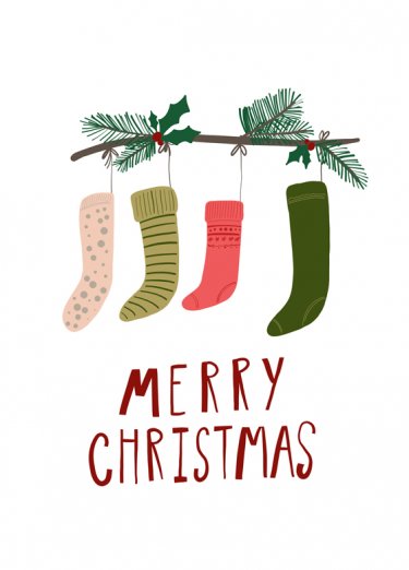 Открытка Cardsi - Merry Christmas №2967