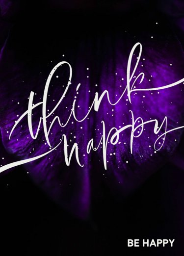 Открытка - Think Happy №3628