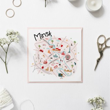Открытка Cardsi -  Минск №3429