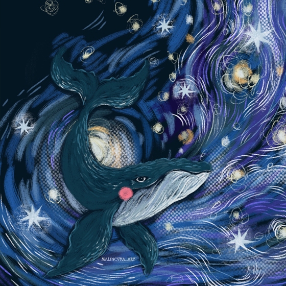 Открытка - Кит №3648