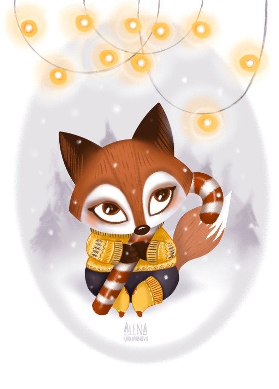 Открытка - Лиса №4417